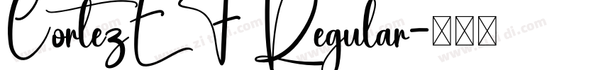 CortezEF Regular字体转换